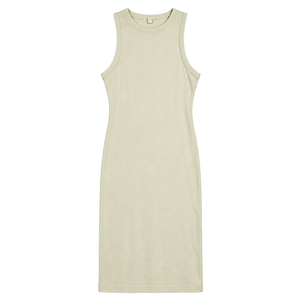 SKIMS Cotton Rib Tank Dress Size XL Cream 1