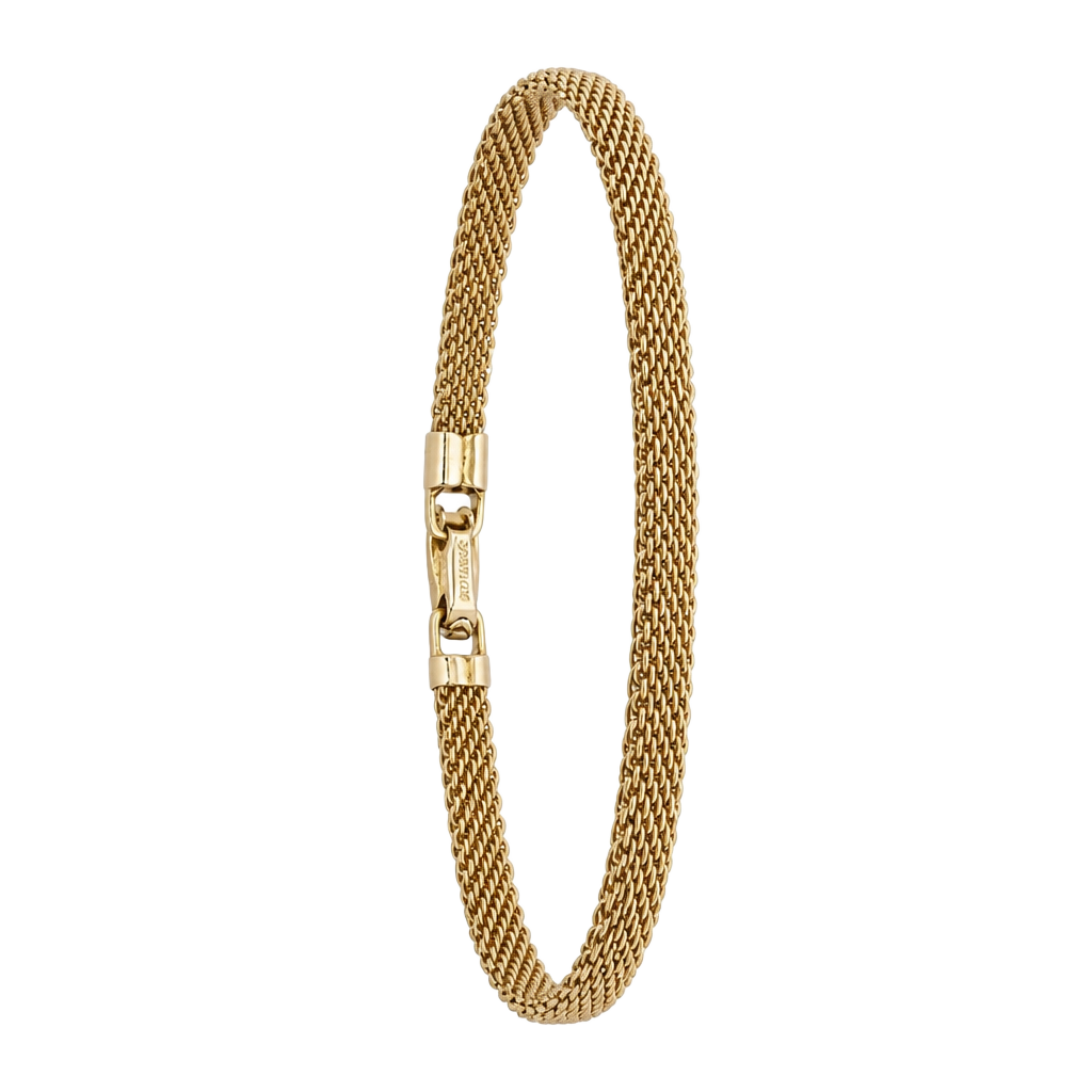 Vintage Sarah Cov Gold Tone Mesh Bracelet 1