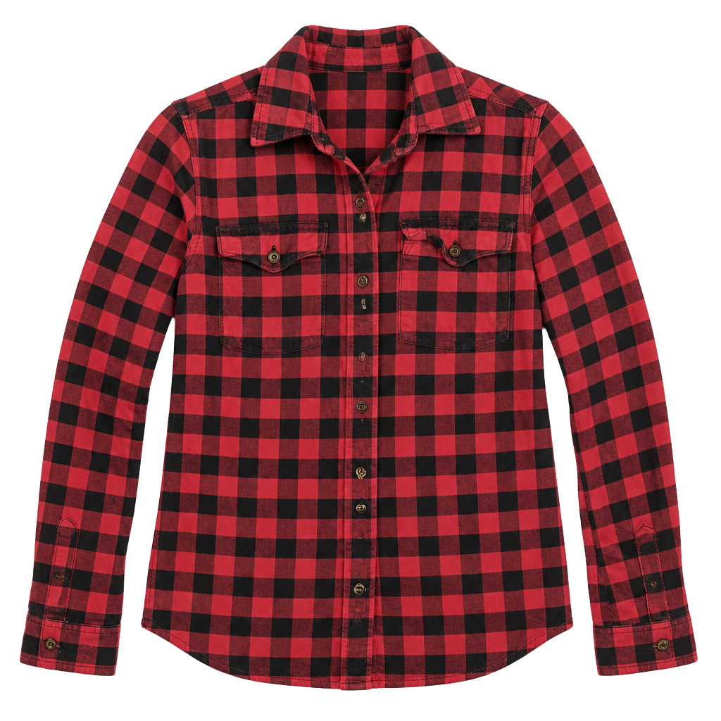 Carhartt Flannel Shirt Size M (8/10) Red Black Plaid Buffalo 1