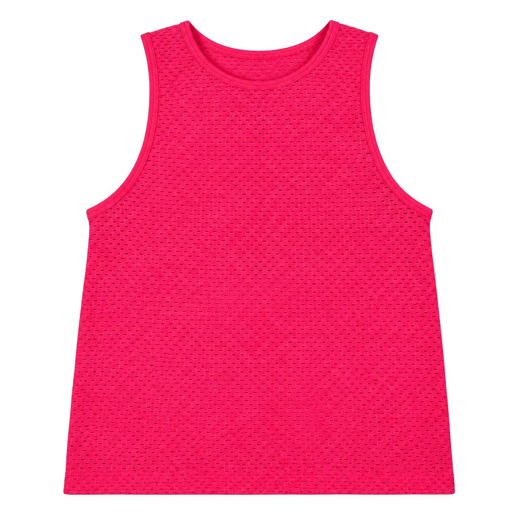 Lyrebird Anthropologie Tank Top S/M Pink Metallic Mesh Crop Top NWT 1