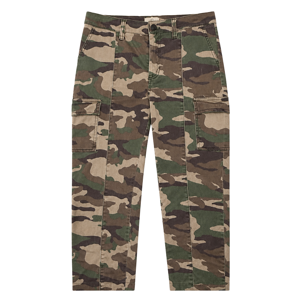 J. Crew Vintage Straight Cargo Pants in Camo Print High Rise Women's Size 27 1