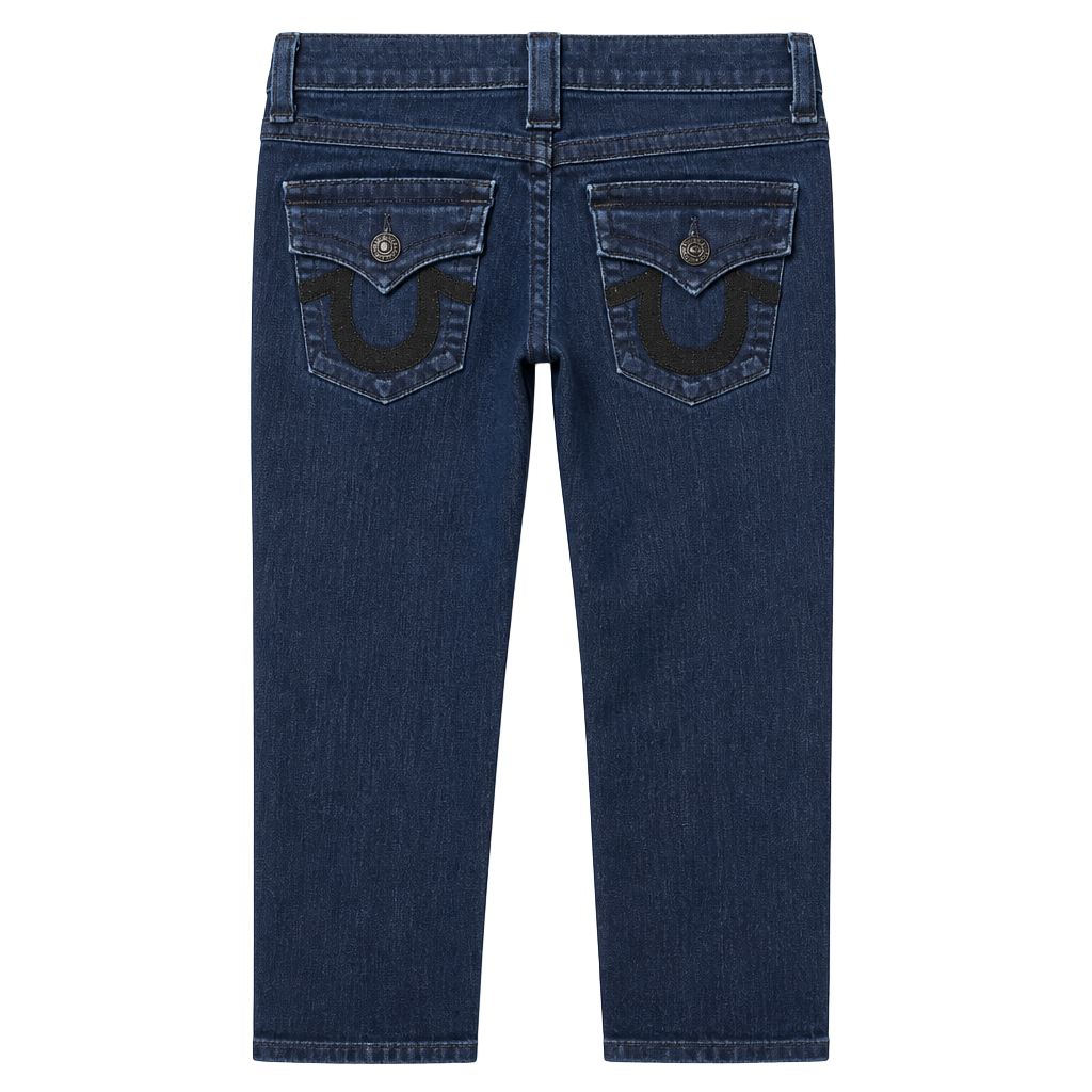 True Religion Low Rise Bootcut Jeans with Sequined Logo Size 27 1