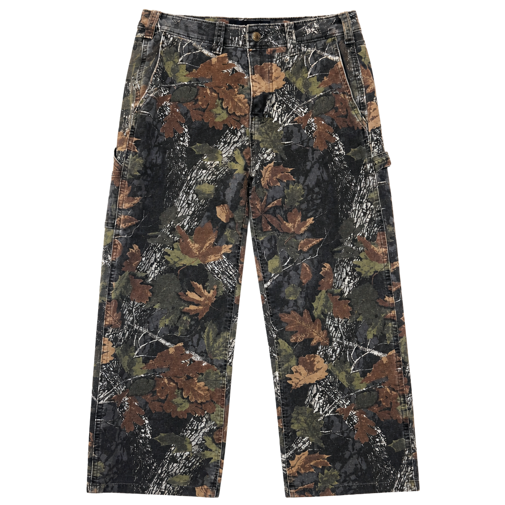 Abercrombie & Fitch Baggy Workwear Camo Carpenter Pants 28x28 1