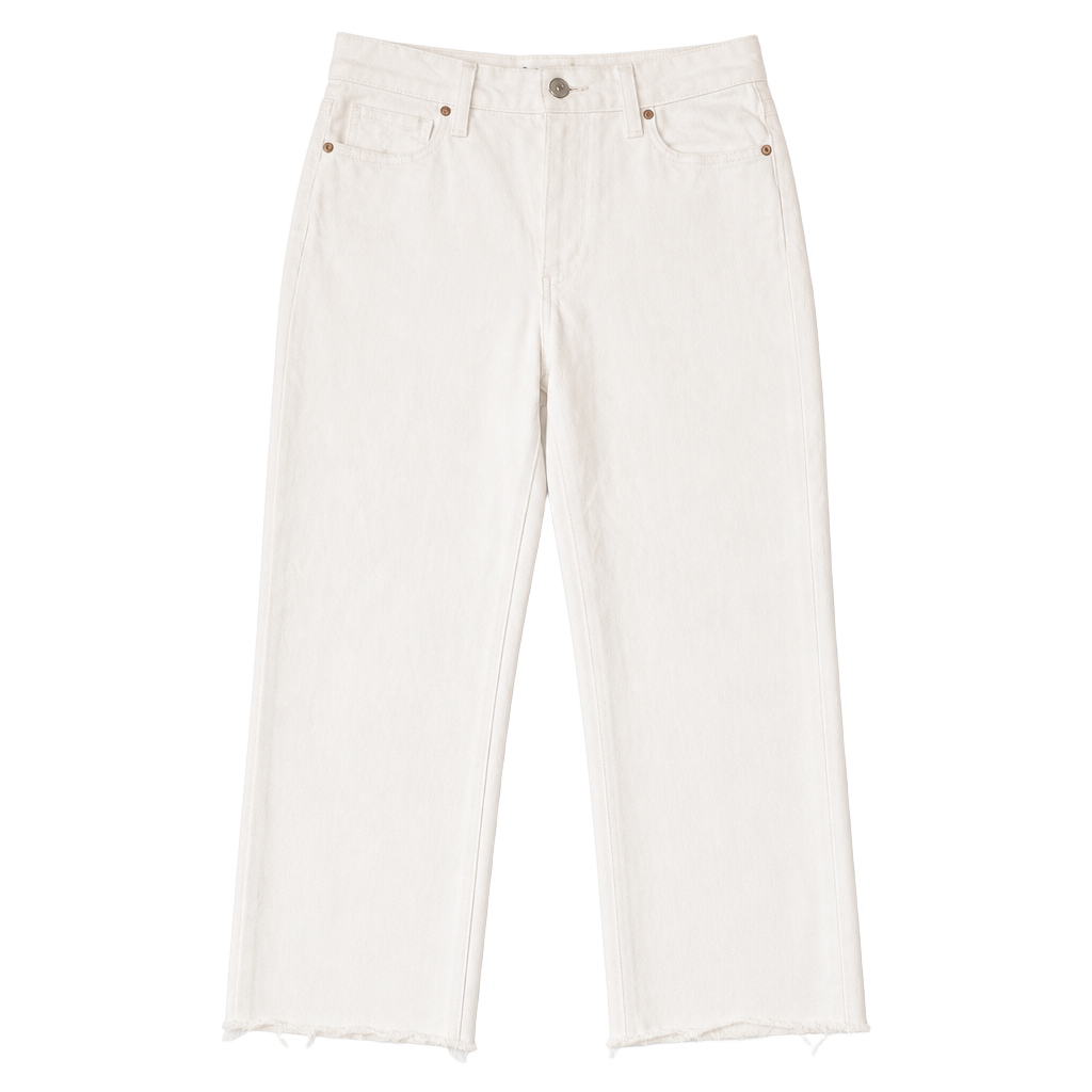 PAIGE Claudine High Rise Ankle Flare Jeans in White Size 27 1
