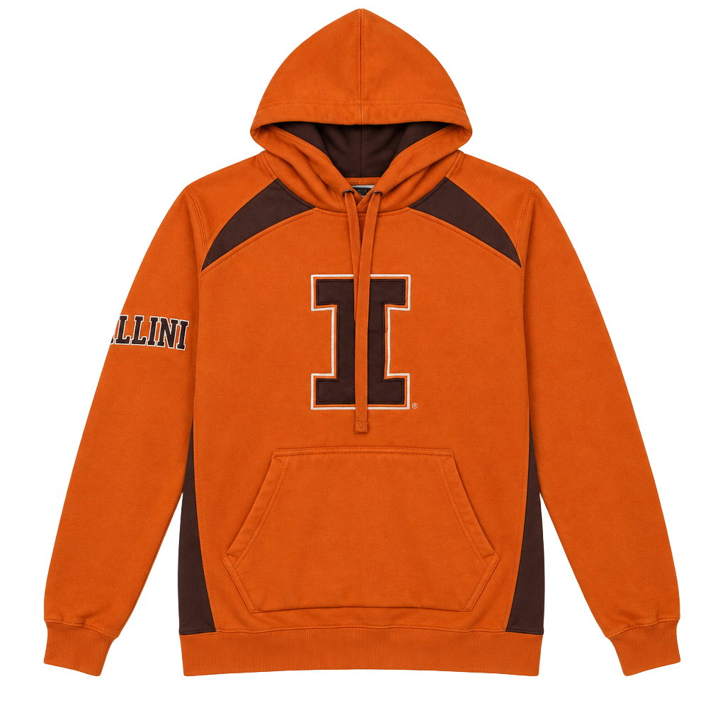 Colosseum University of Illinois Hoodie Orange 1