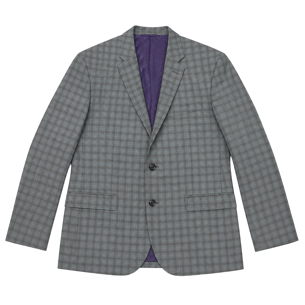 Ted Baker London Endurance Men's Gray Plaid Sport Coat Suit Jacket 42R 1