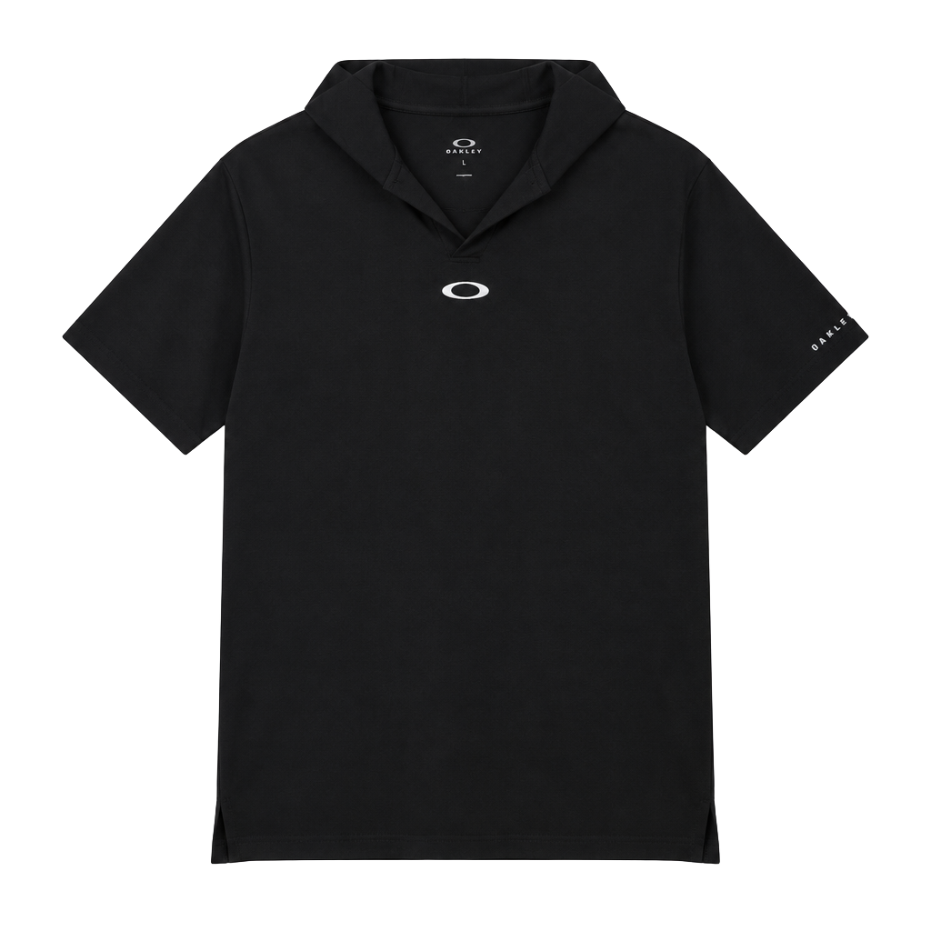 Oakley Regular Fit Polo Shirt Size L Black Golf Tennis 1