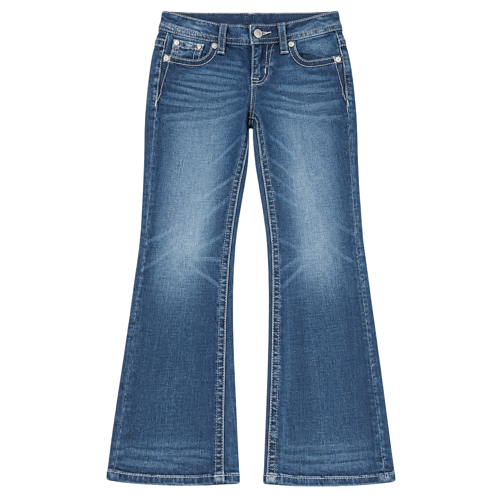 Miss Me Jeans Size 25 Blue Denim Skull Embellished Bootcut 1