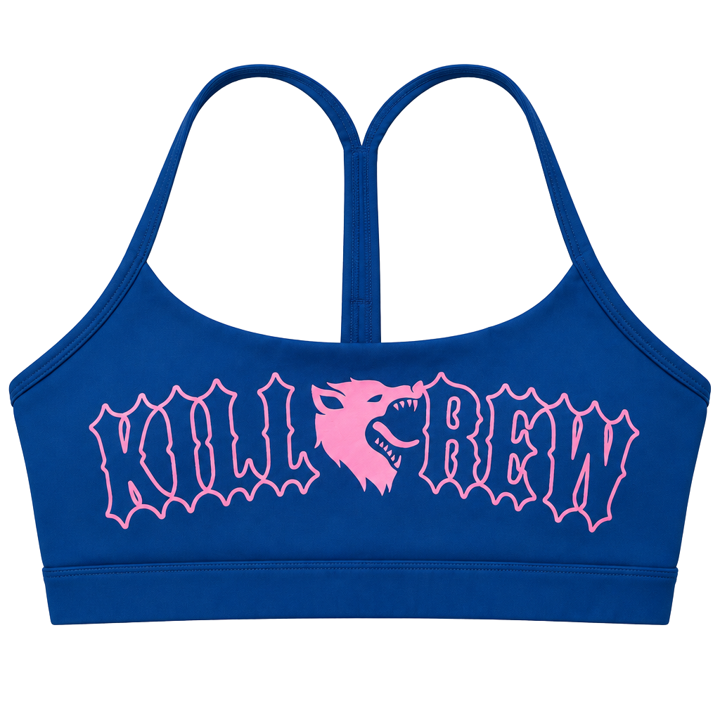 Kill Crew Porrada Series Vol 1 Sports Bra Size M Blue Pink 1
