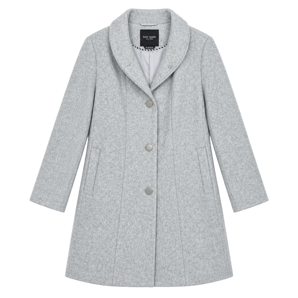 Kate Spade New York Wool Blend Coat Gray XXL NWT 1