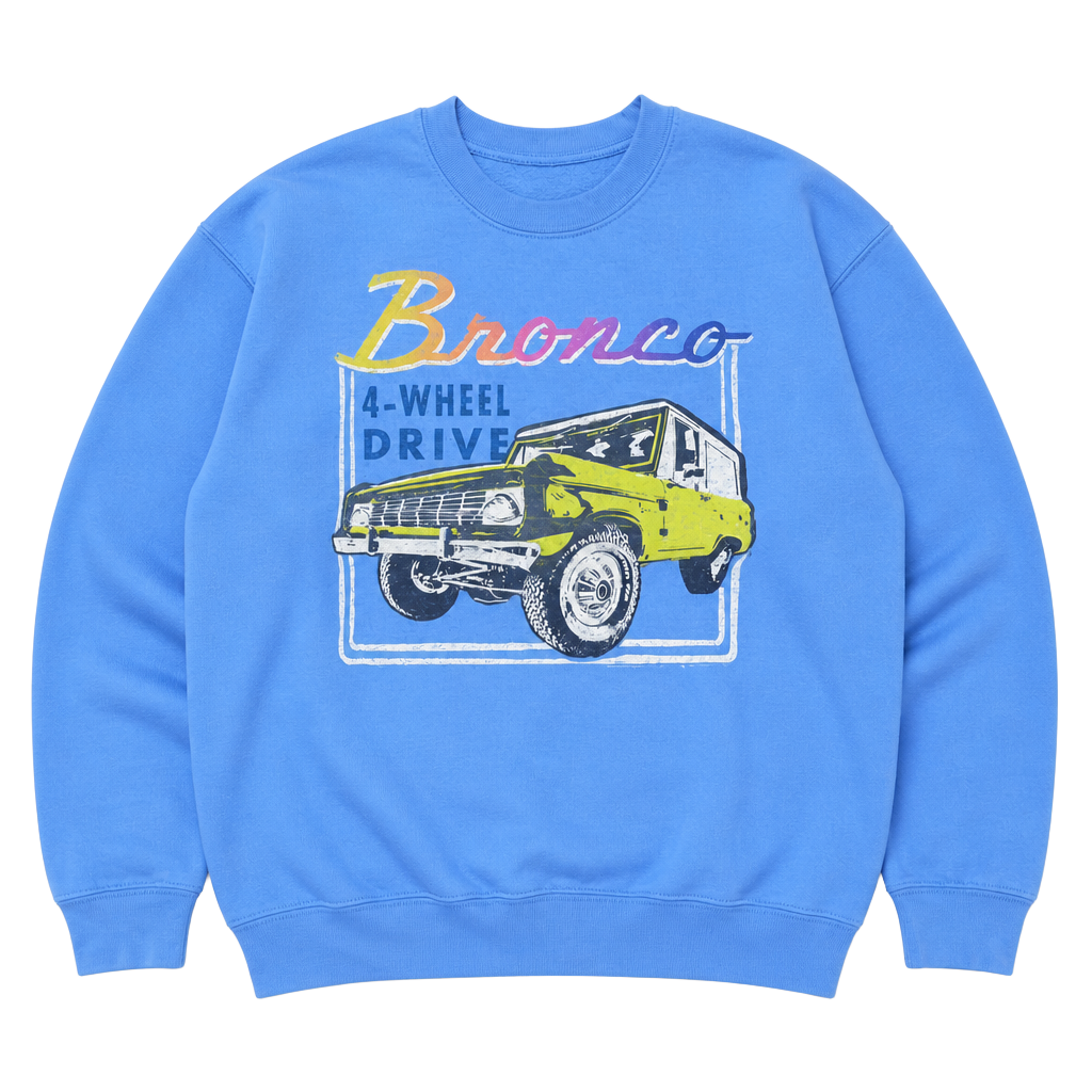 Junk Food Ford Bronco 4-Wheel Drive Graphic Sweatshirt 1