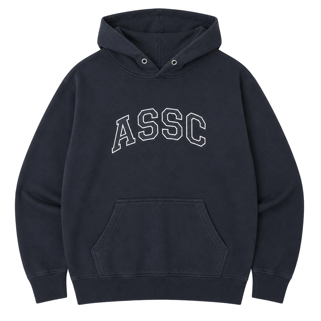 Anti Social Social Club ASSC Arched Logo Black Hoodie 1