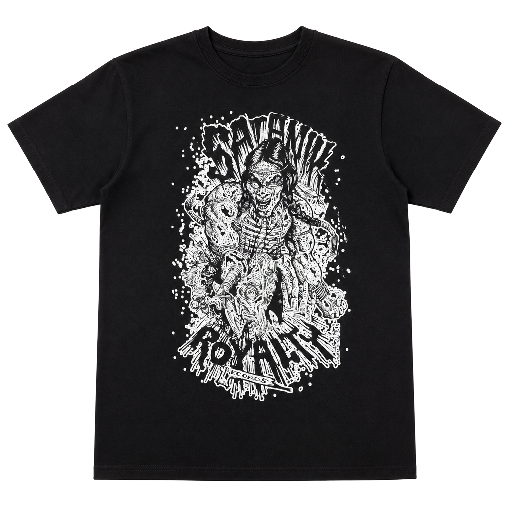 Gildan Satanic Royalty Records Graphic T-Shirt Medium 1
