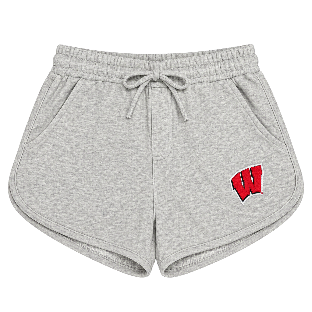 Hype & Vice Wisconsin Badgers Sweatshirt Shorts Size S Gray 1