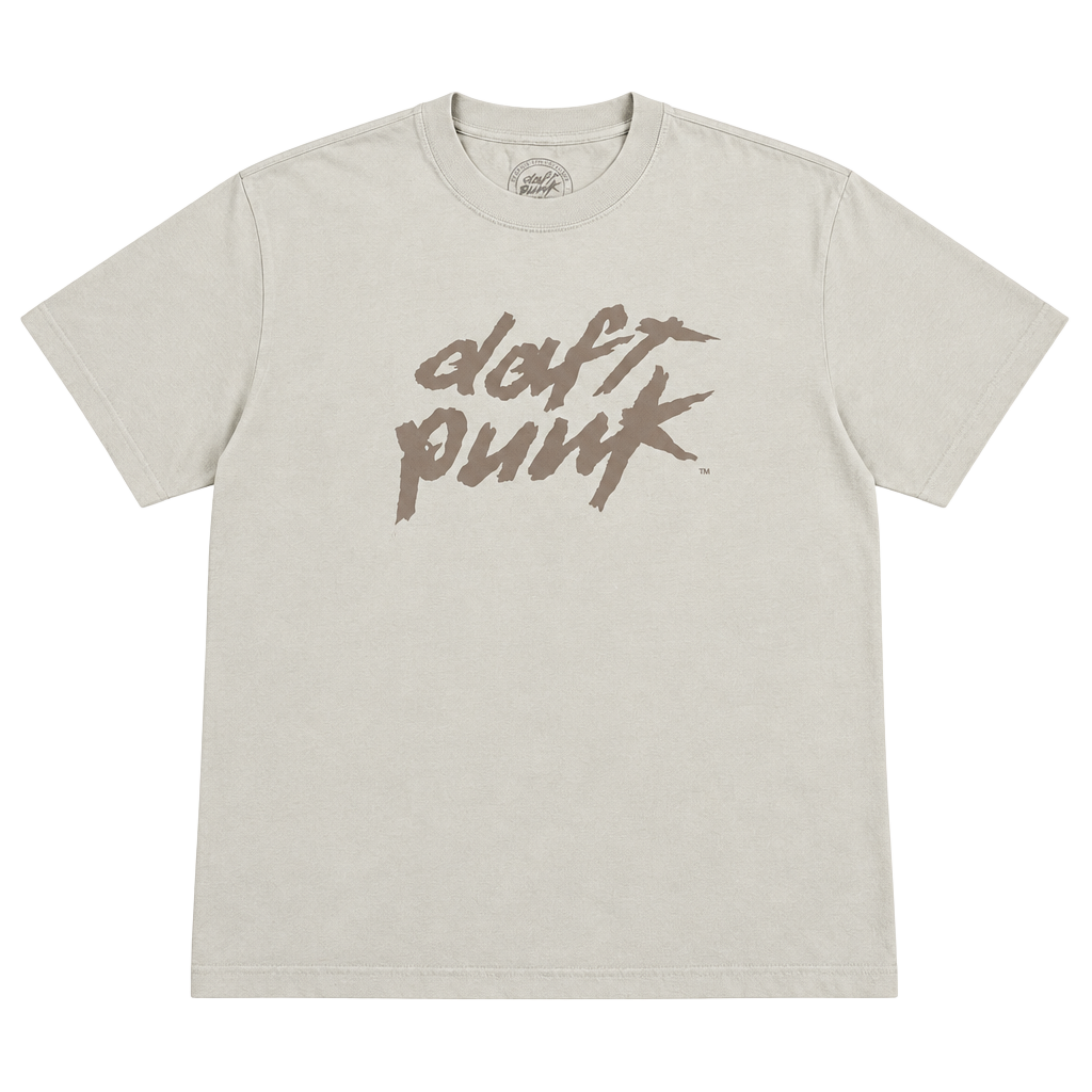 Daft Punk Official Merchandise T-Shirt Large Beige 100% Cotton 1