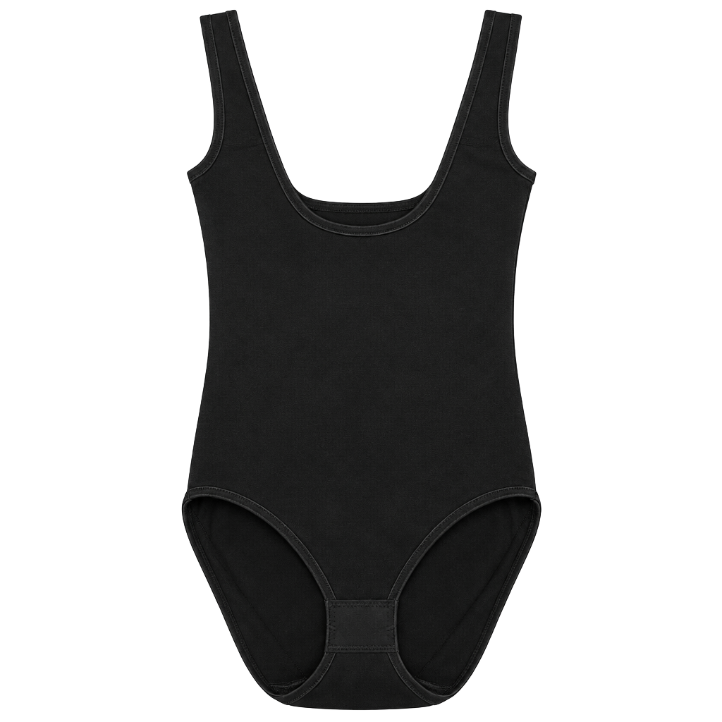 Assets by Spanx Open-Bust Panty Bodysuit Size S Very Black 1