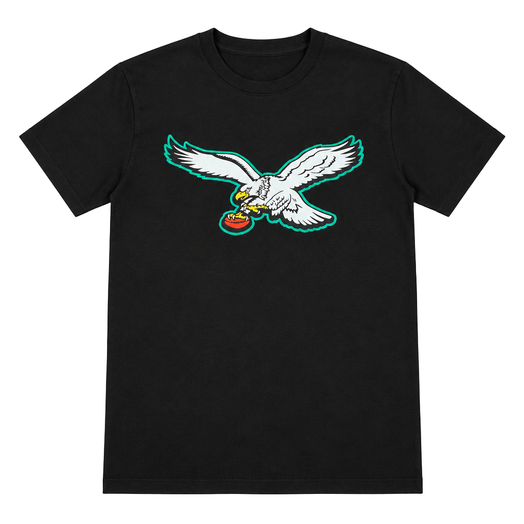 iWear Philadelphia Eagles T-Shirt Size S Black Football Graphic 1