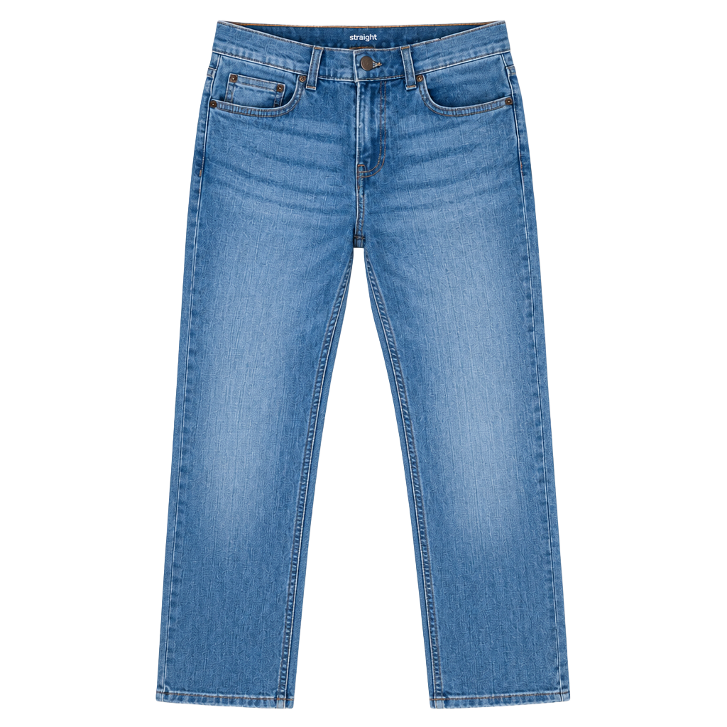 Wonder Nation Boys Straight Denim Jean Vintage Wash Size 14 1