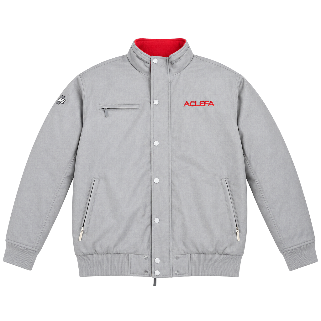 Acura Twill Jacket Size XXL Grey Vintage Bomber 1