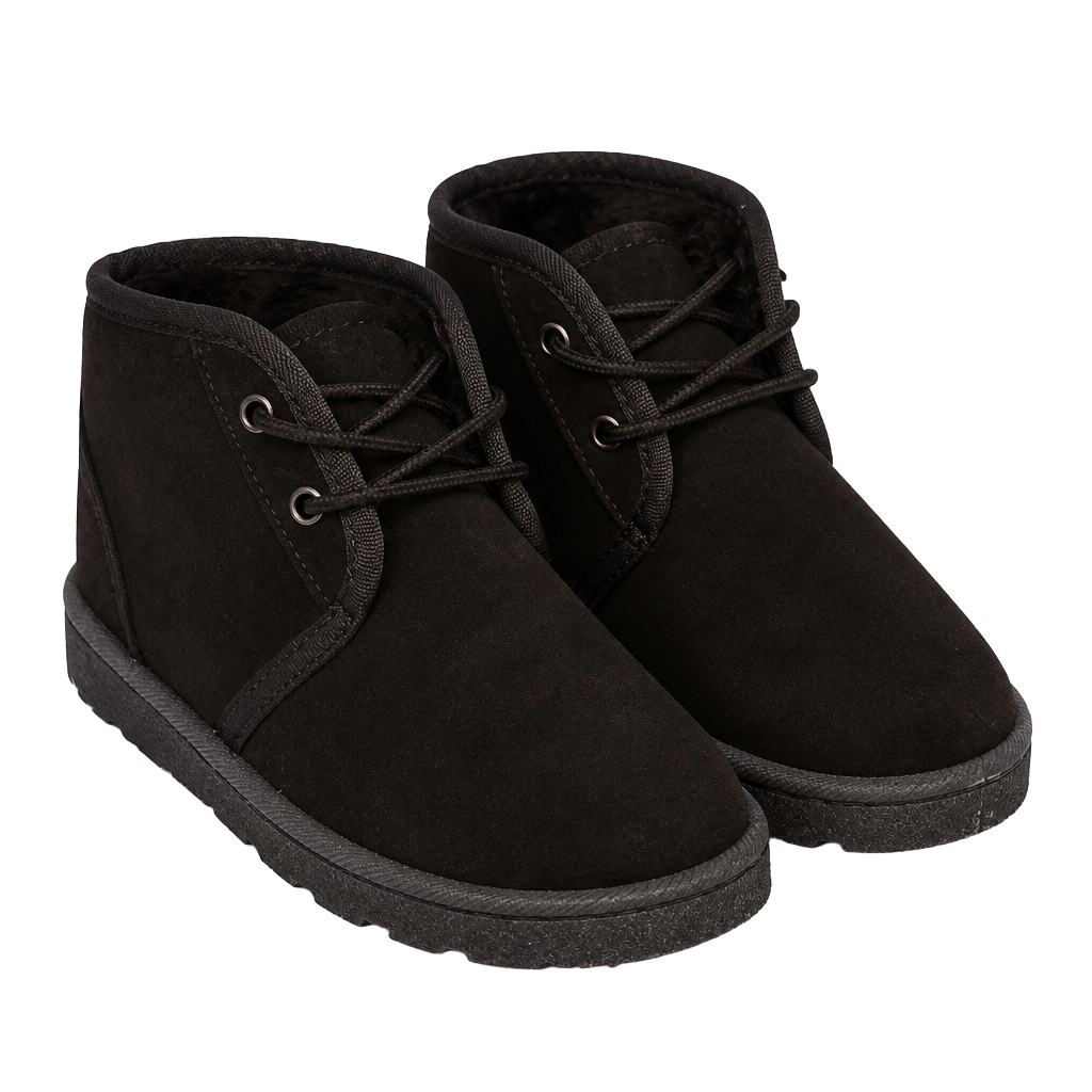 UGG Neumel Black Suede Lace-Up Chukka Boots size 5 1