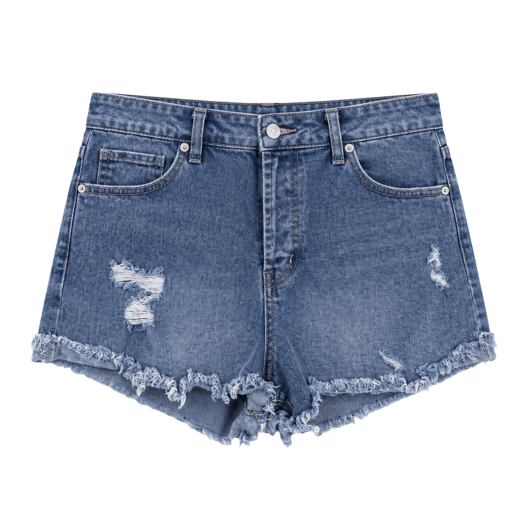 Rewash Denim Cutoff Shorts Size 3 Blue Distressed Raw Hem High Rise 1
