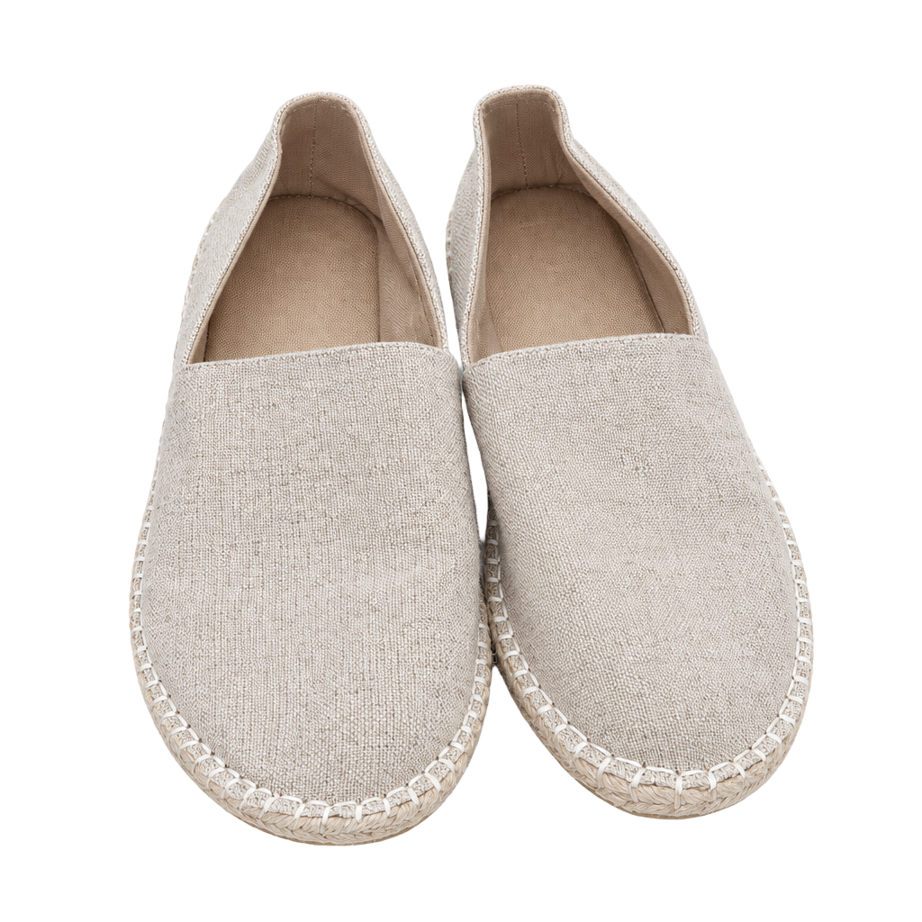 Old Navy Canvas Espadrille Flats Size 10 Natural Linen 1