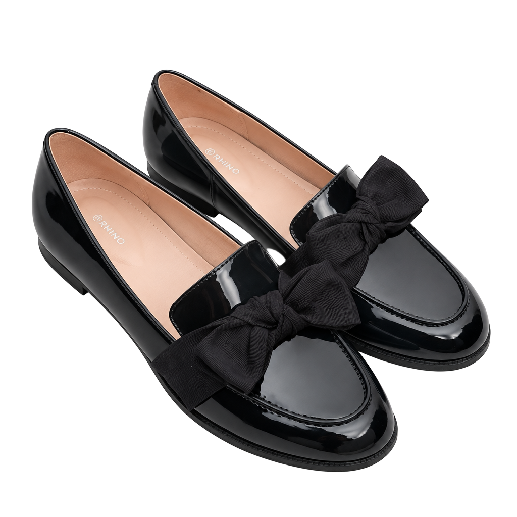 Bandolino Lindio Bow Loafer Size 11M Navy Patent 1