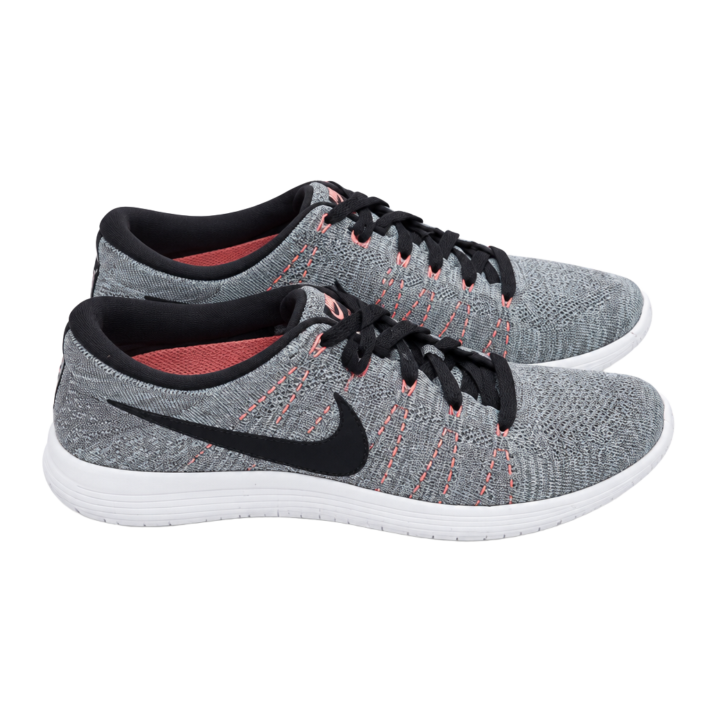Nike LunarEpic Low Flyknit Size 10 Gray Running Shoes 1
