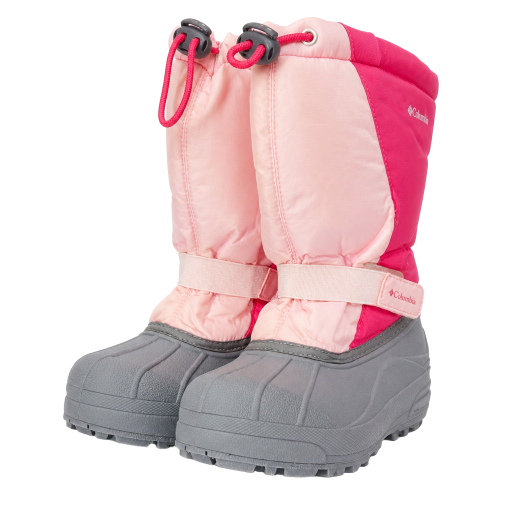 Sorel Youth Flurry Pink/Grey Winter Waterproof Snow Boots 1