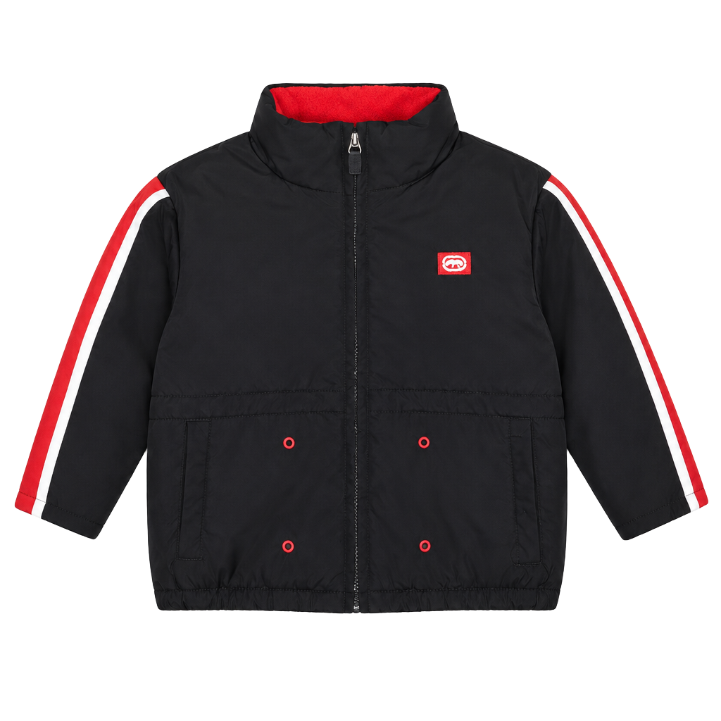 Ecko Unltd. Jacket Size 18M Black Red Full Zip 1
