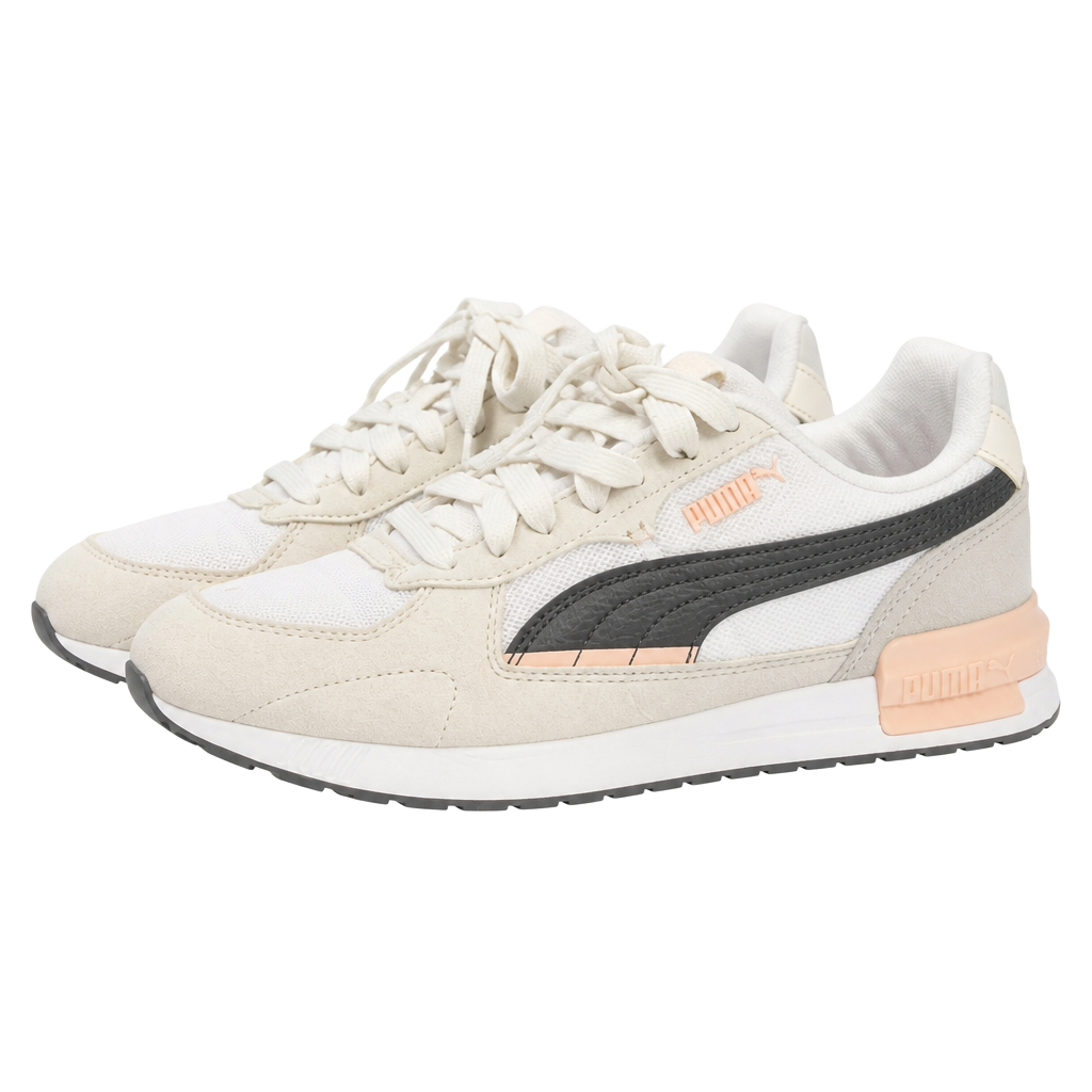Puma Graviton White Black Rose Quartz Women's Sneakers 385376-05 1