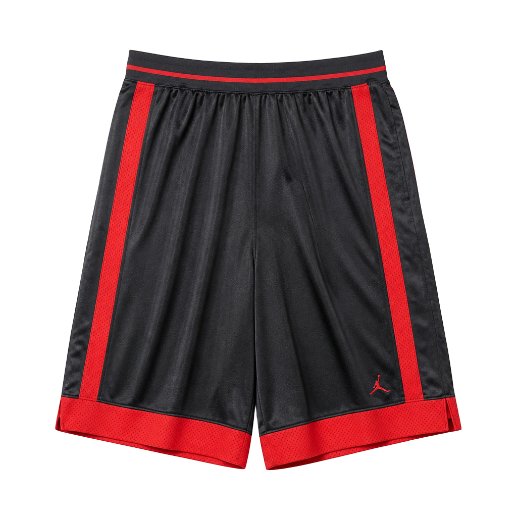 Jordan Franchise Shimmer Basketball Shorts Black Gym Red 1
