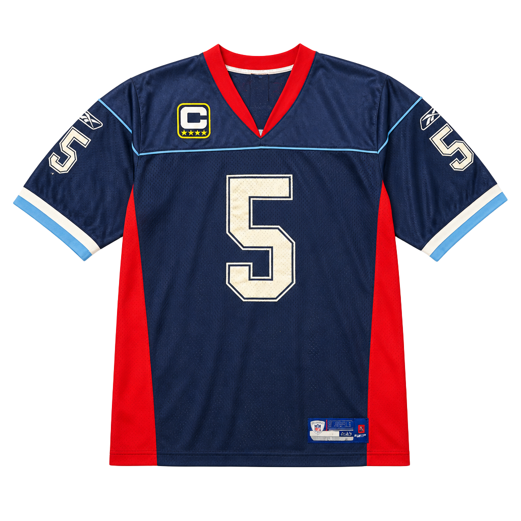 Reebok Edwards Football Jersey Size 50 Blue #5 1
