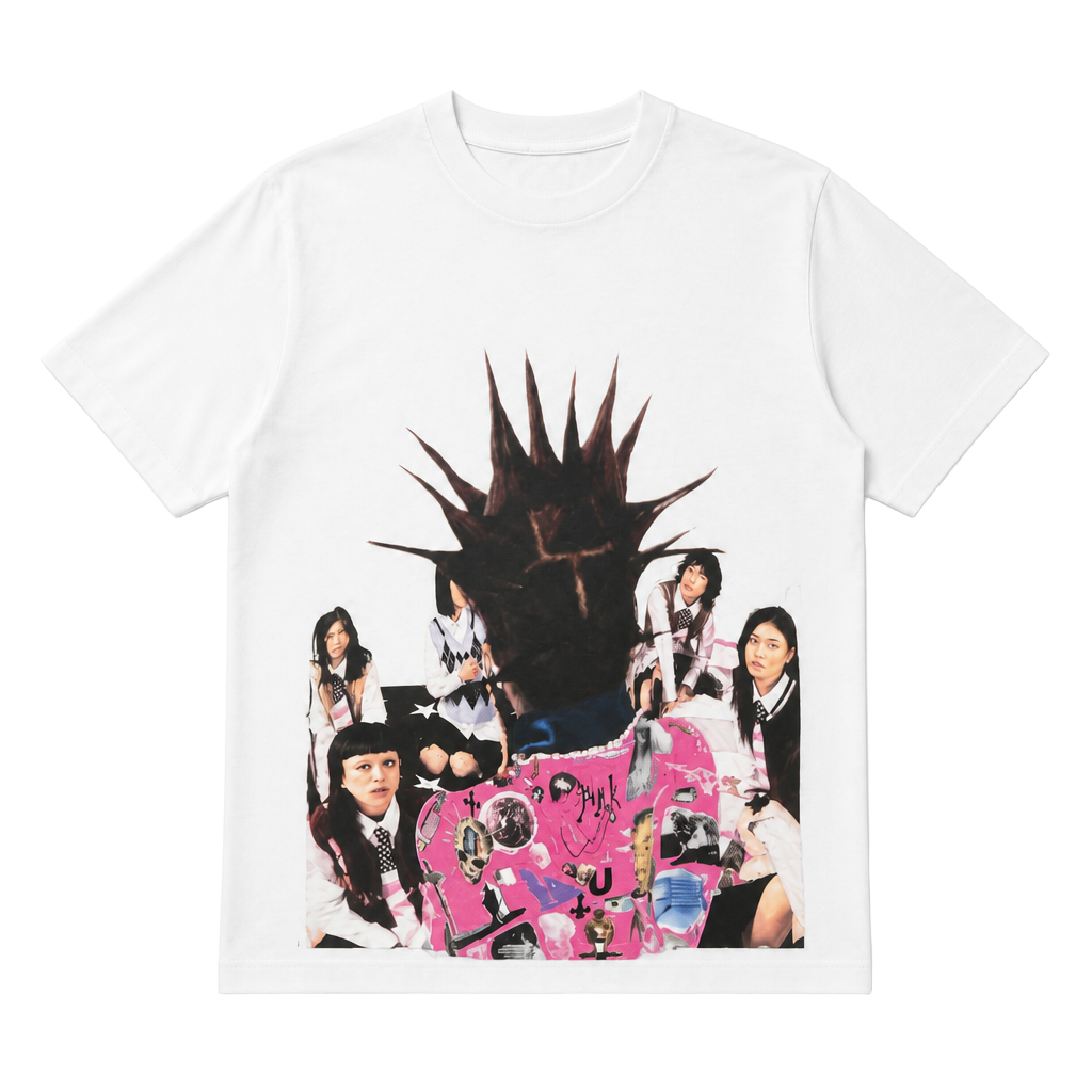 Lil Uzi Vert Pink Tape Tour Graphic Print White Cotton T-Shirt Size XL 1