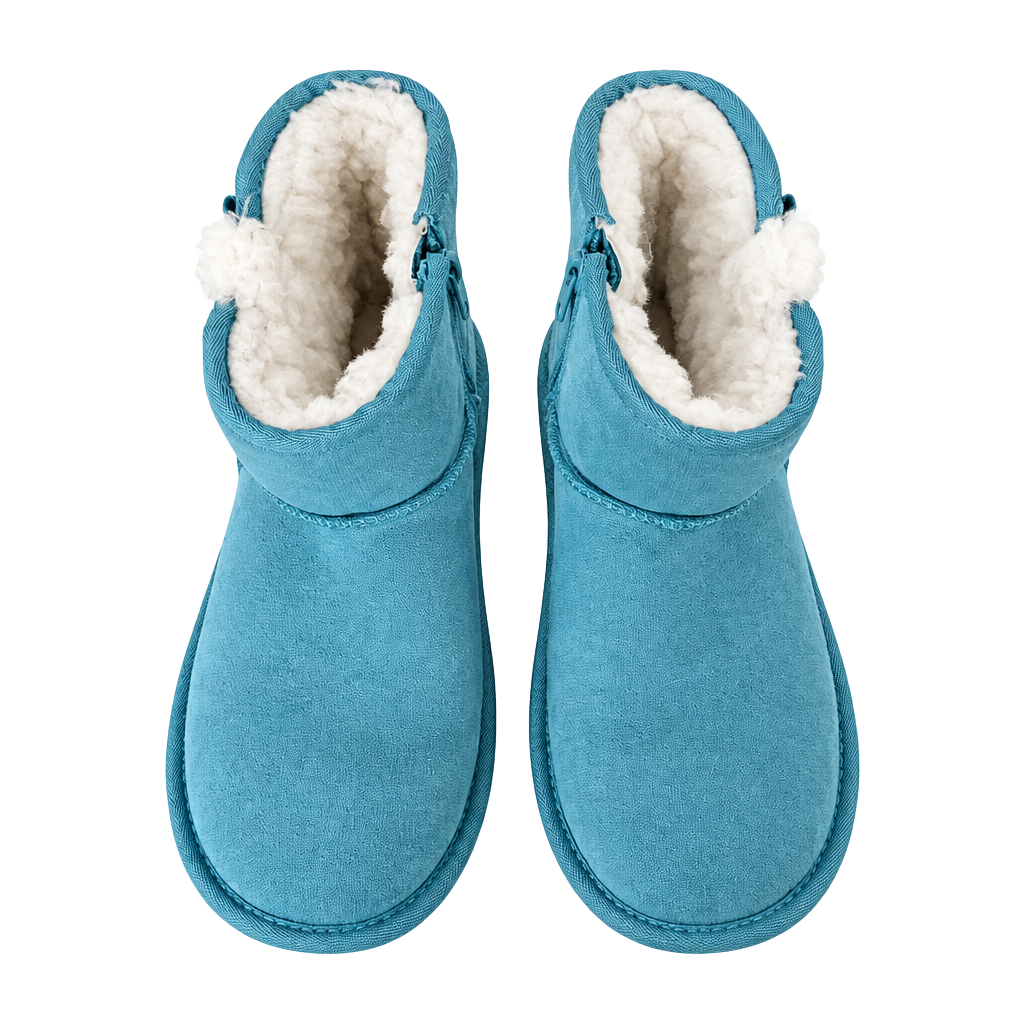 Koolaburra by UGG Victoria Mini Boots Size 3 Blue Suede 1