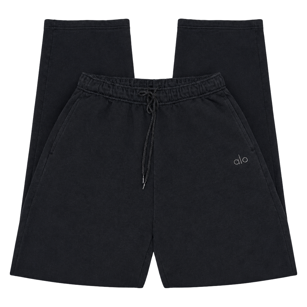 Alo Accolade Straight Leg Sweatpant Size M Black 1
