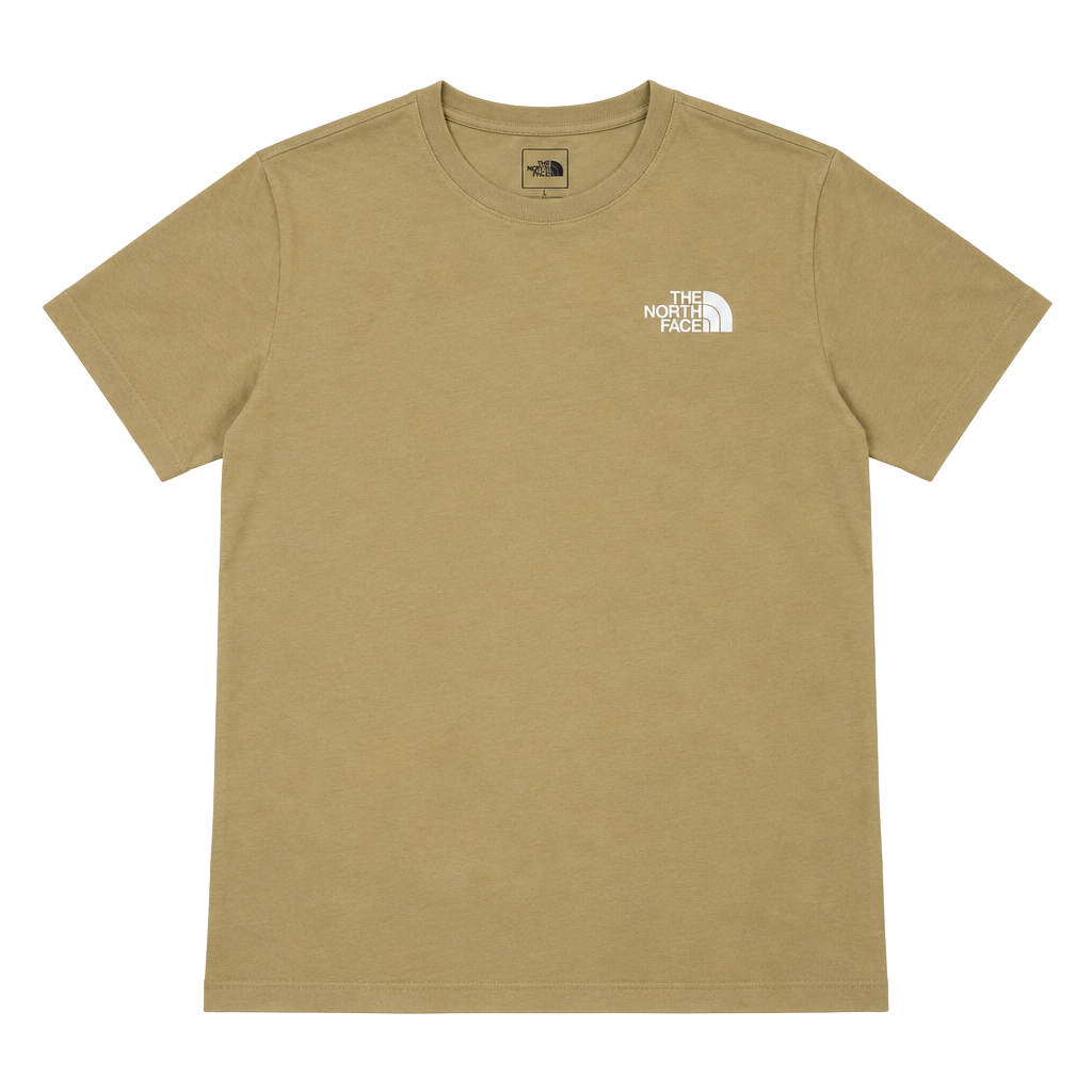 The North Face Logo T-Shirt Size XL Tan Short Sleeve Graphic Tee 1