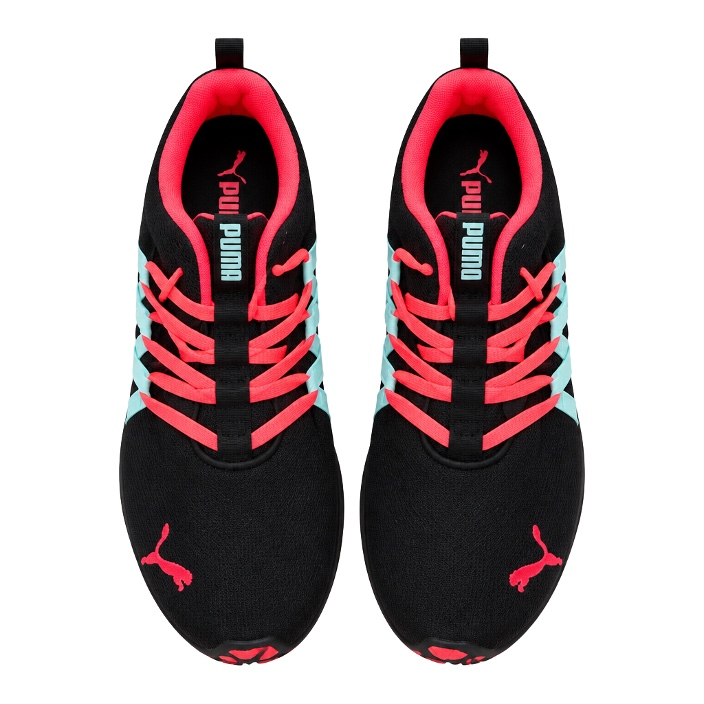Puma Riaze Prowl Running Shoes Black Pink Aquamarine 1