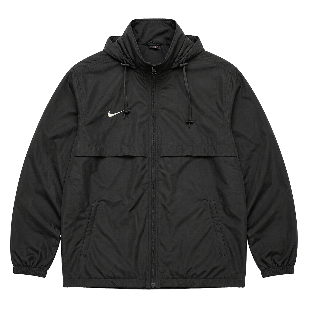 Nike vintage Team Windbreaker Jacket Size XL Black Winslow Athletics 1