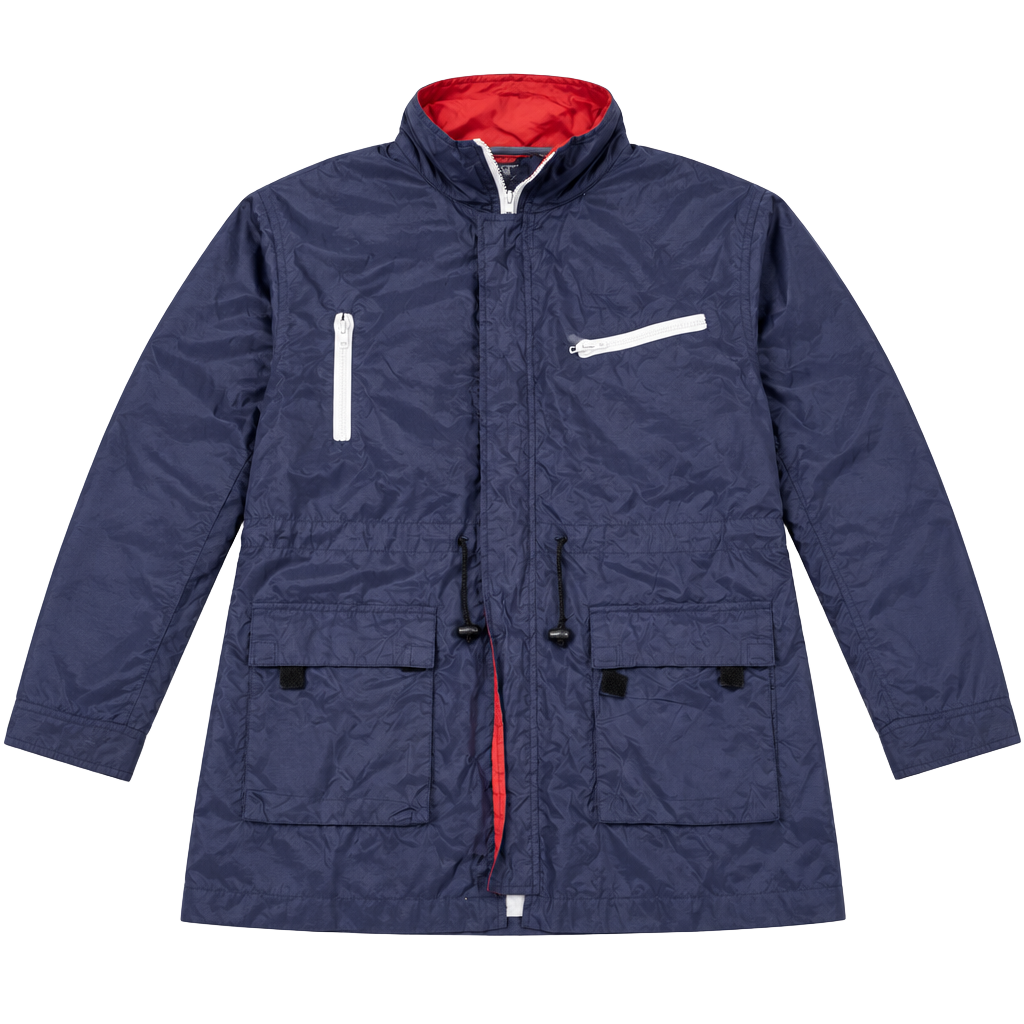 FUBU Jacket Size XL Vintage Navy Blue Windbreaker 1