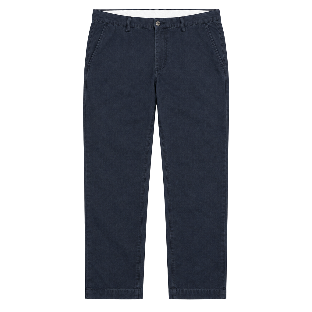 Polo Ralph Lauren Pleated Chinos Size 40x32 Navy Blue Cotton Pants 1