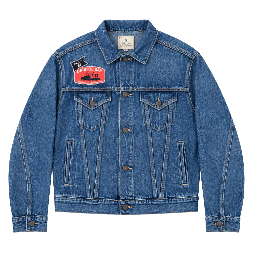 Vintage Polo Ralph Lauren Bristol Bay Denim Trucker Jacket 1