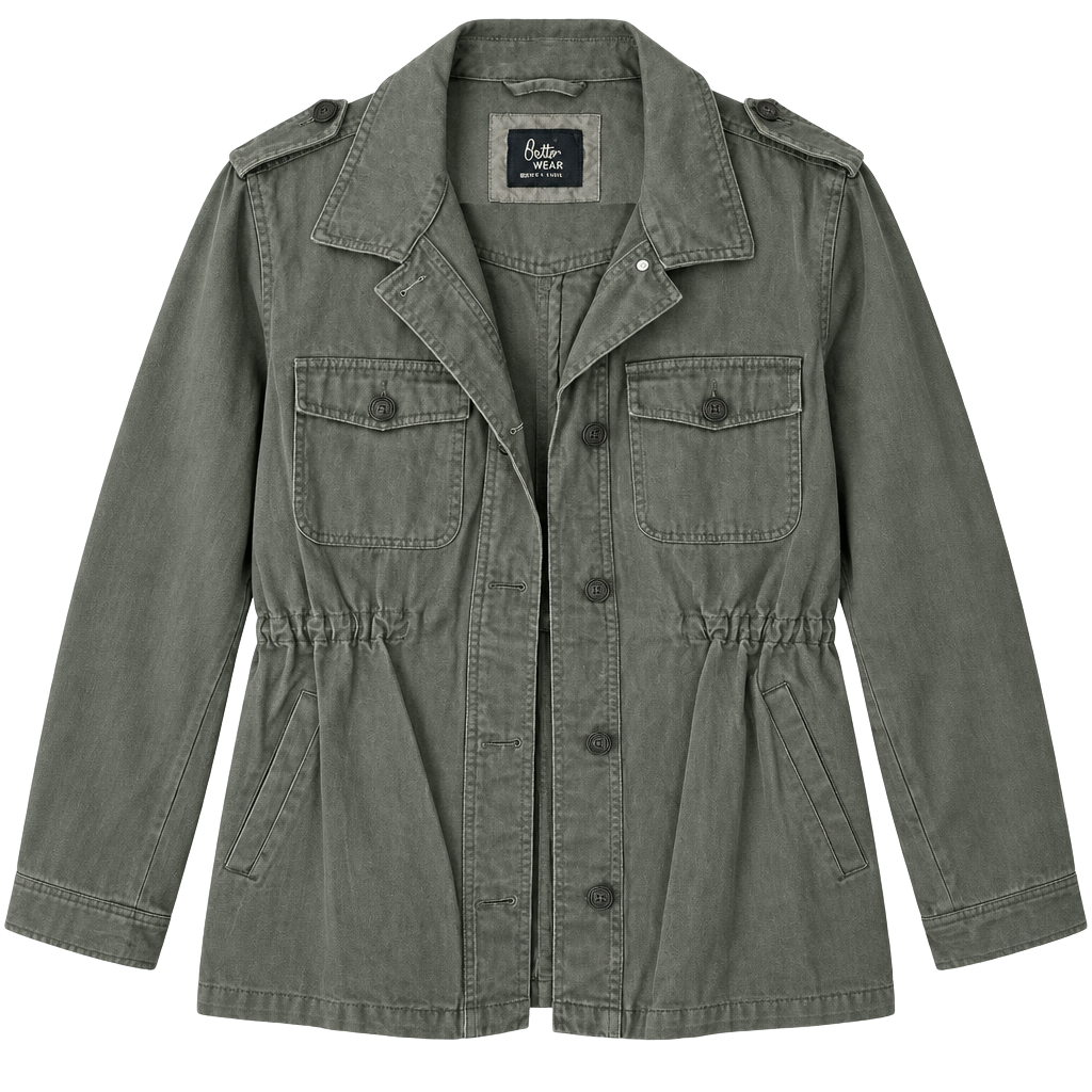 Cotton On Utility Jacket Size M Green Military 1