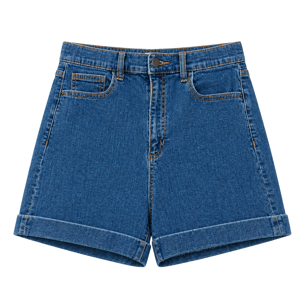 Altar'd State High Rise Cuffed Denim Shorts Size 13 1