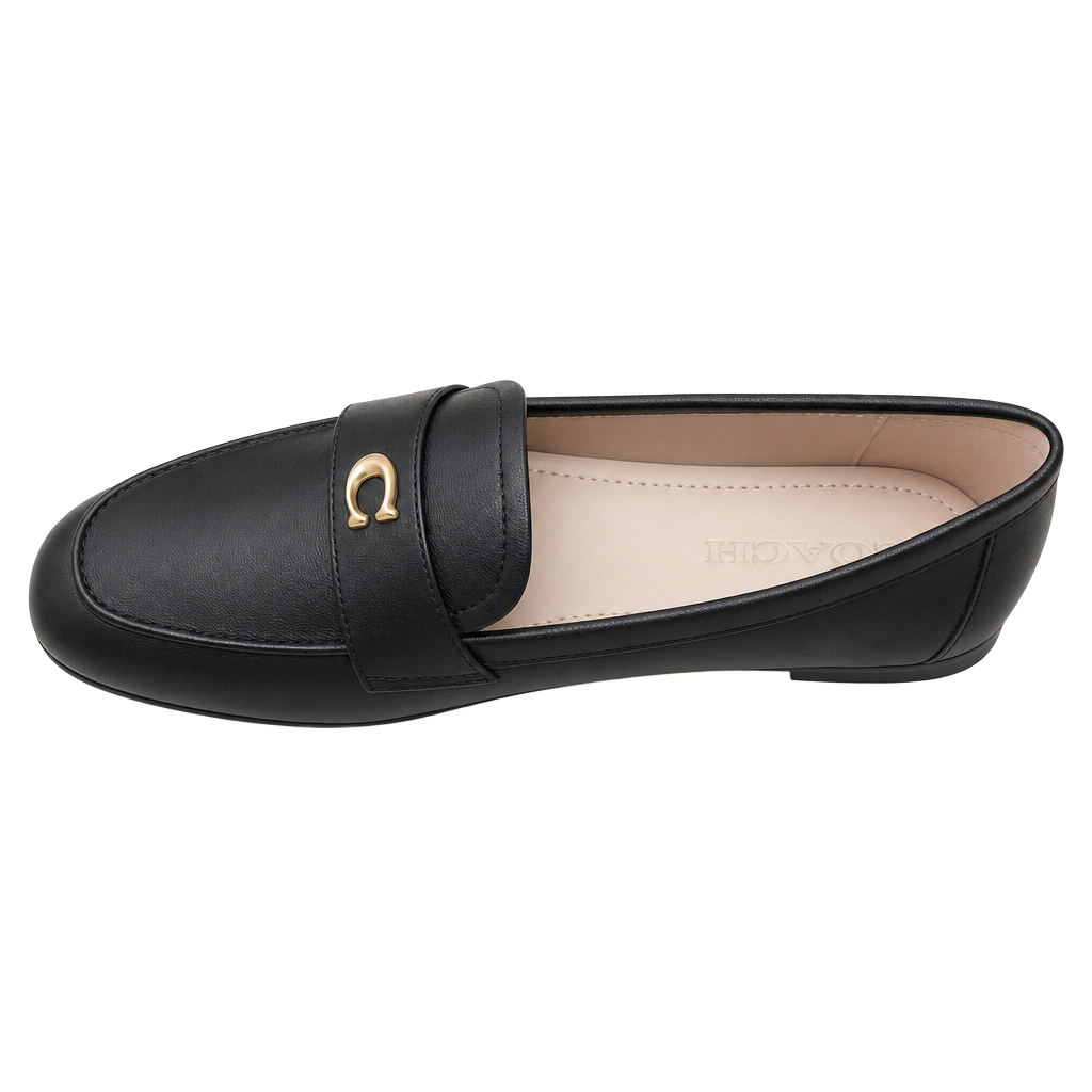 Coach Sculpted C Leather Loafers 1