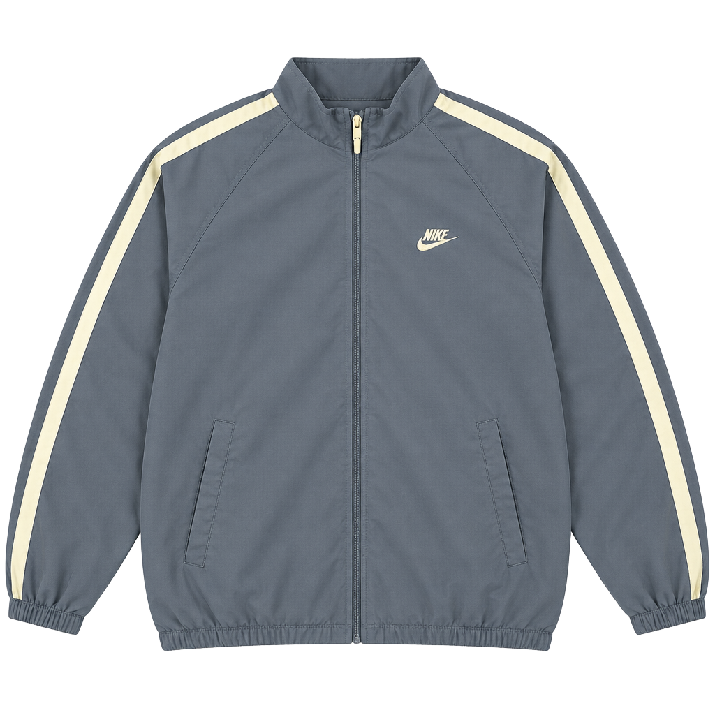 Nike Vintage Full Zip Track Jacket Size XL Blue White 1