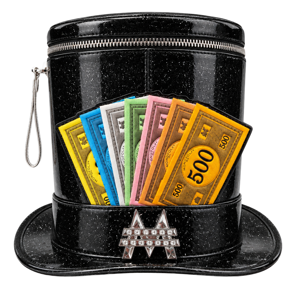 Loungefly Monopoly Top Hat Crossbody Bag New 1