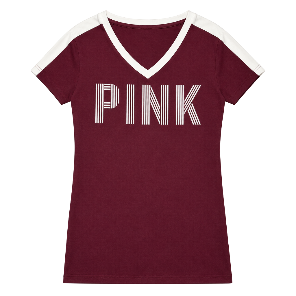 Victoria's Secret PINK V-Neck T-Shirt Size XS 1