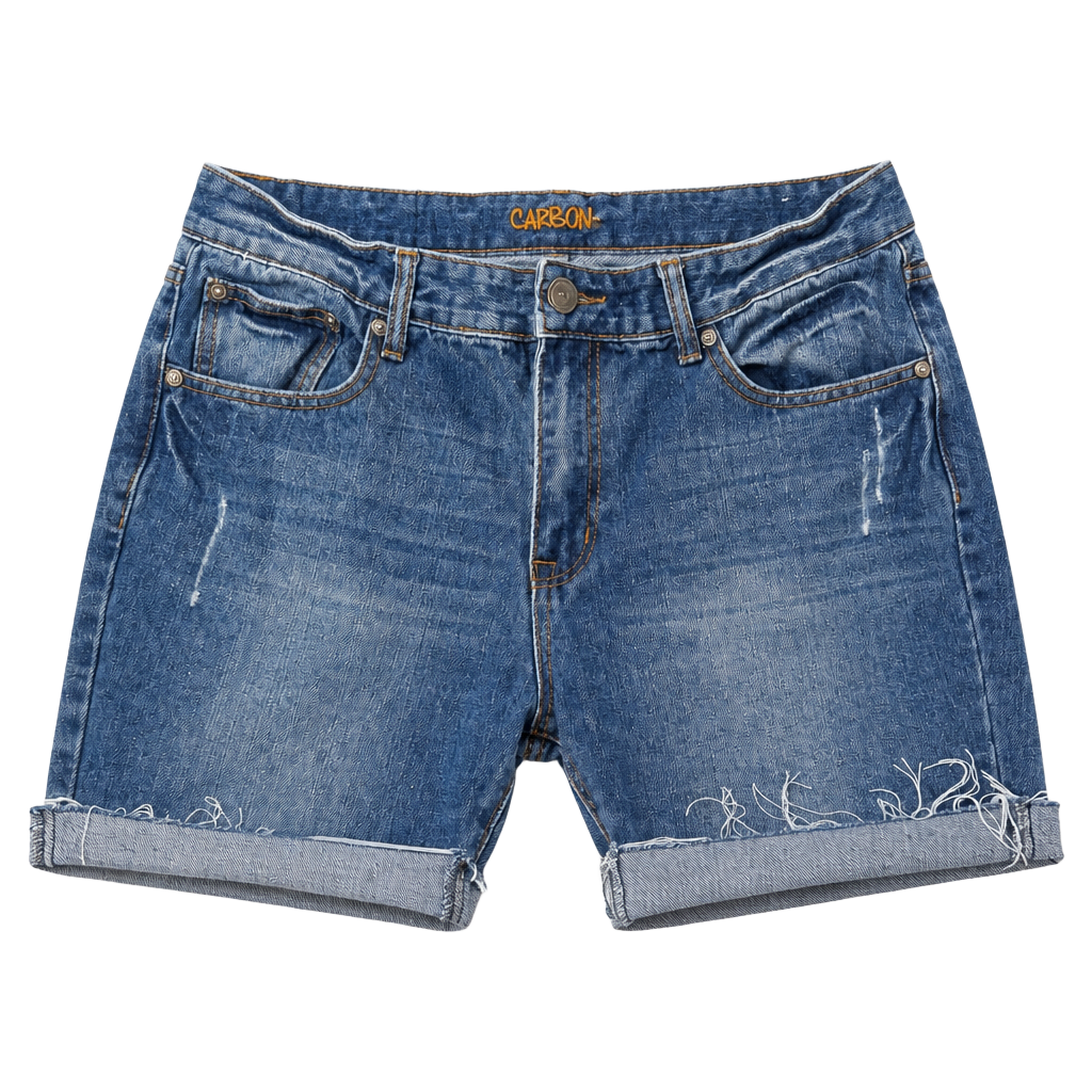 Carbon Low Rise Slim Straight Denim Jean Shorts Size 36/32 1