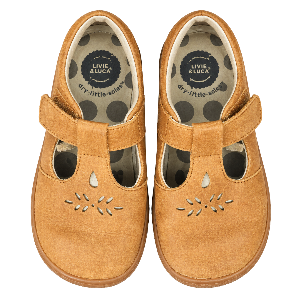 Livie & Luca Toddler Girls Toffee Prim T-Strap Mary Jane Size 4 1